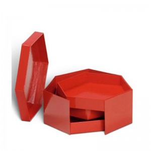 Caixa de embalagem de presente personalizado de alta qualidade rotativa artesanal