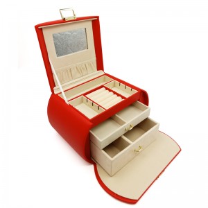 Caixas de presente bonitas da joia de papel elegante para o empacotamento atual do costume