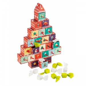 caixa de presente multi de árvore de Natal em forma