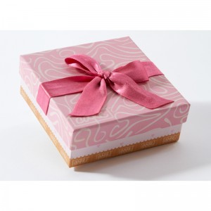 Caixa de papel do cartão de empacotamento consideravelmente cor-de-rosa da impressão para biscoitos