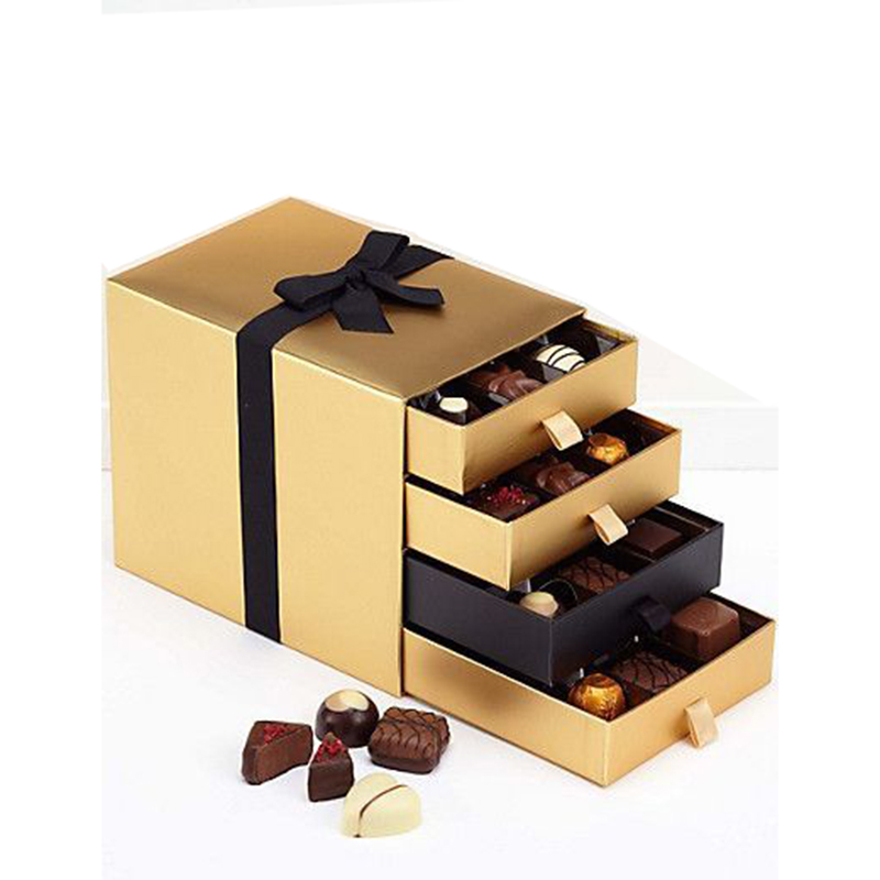 Caixa de presente de papel de empacotamento de Chocolate atrativo bonito por atacado de China
